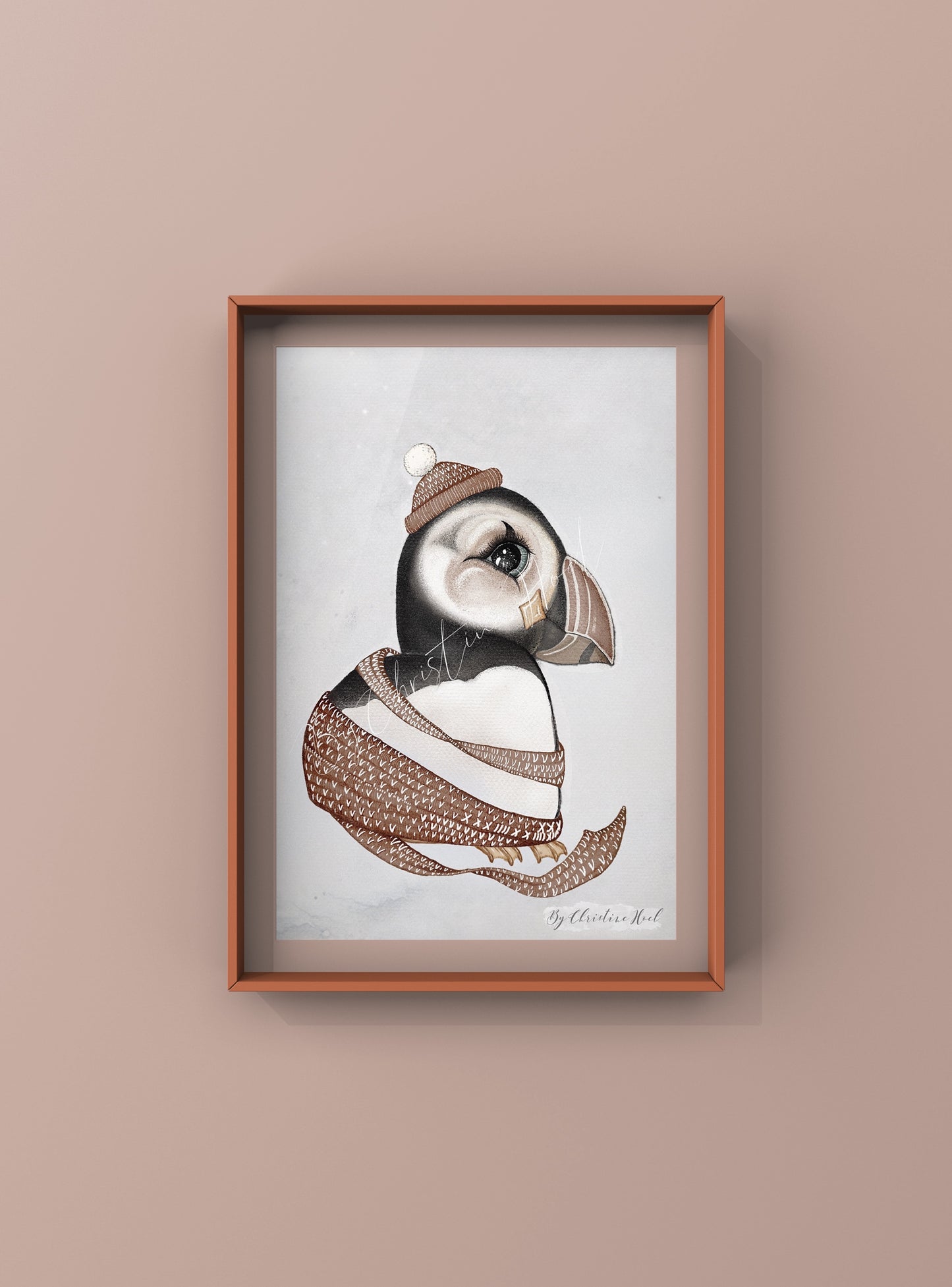 Puffin - 10x15 cm postkort