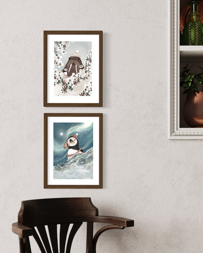 Nightsky Puffin ⭐️ A4 Plakat