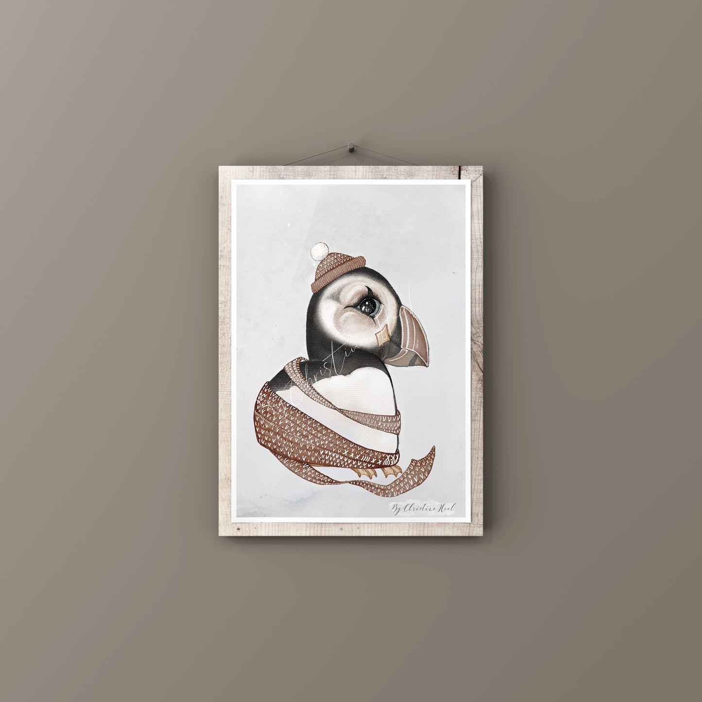 Puffin - 10x15 cm postkort