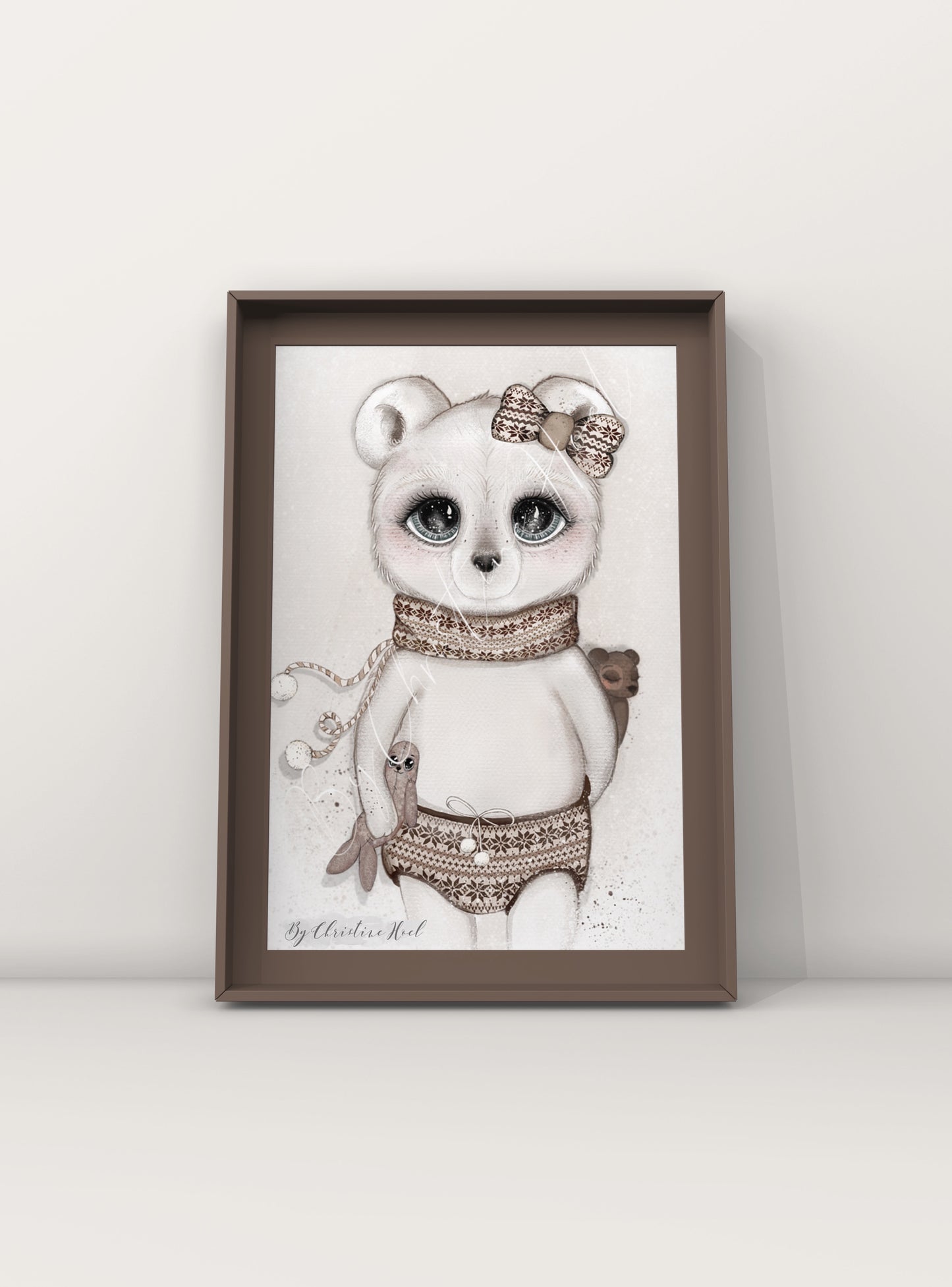 Isbjørn Lykke 💌 10x15 cm Kort