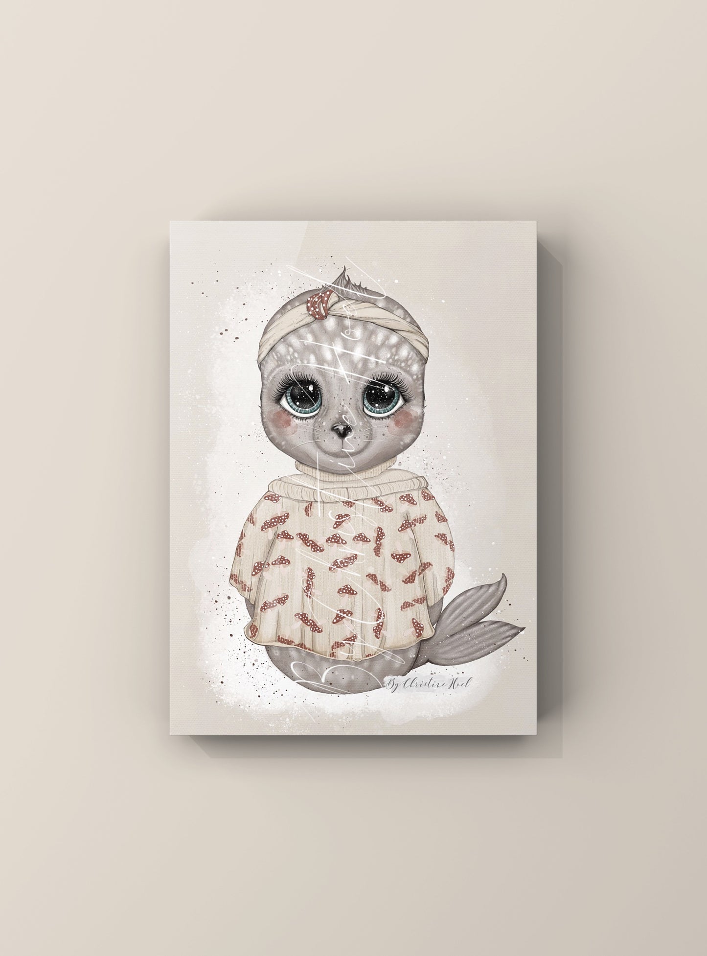 Olea 🦭 Søt Sel ⭐️ miniprint / kort