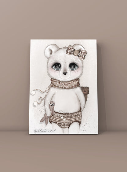 Isbjørn Lykke 💌 10x15 cm Kort