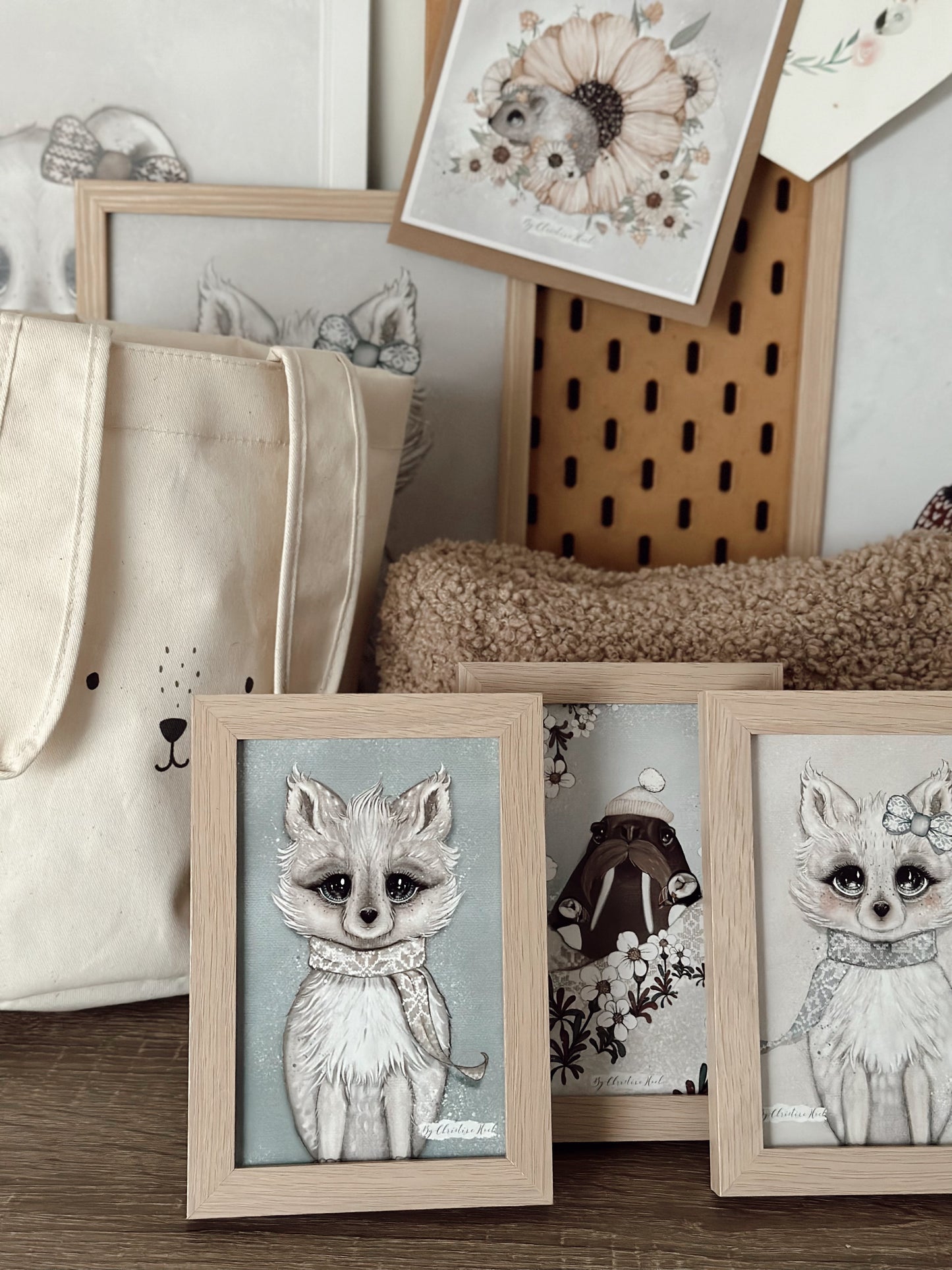 Olea 🦭 Søt Sel ⭐️ miniprint / kort