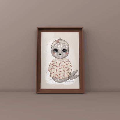 Olea 🦭 Søt Sel ⭐️ Plakat